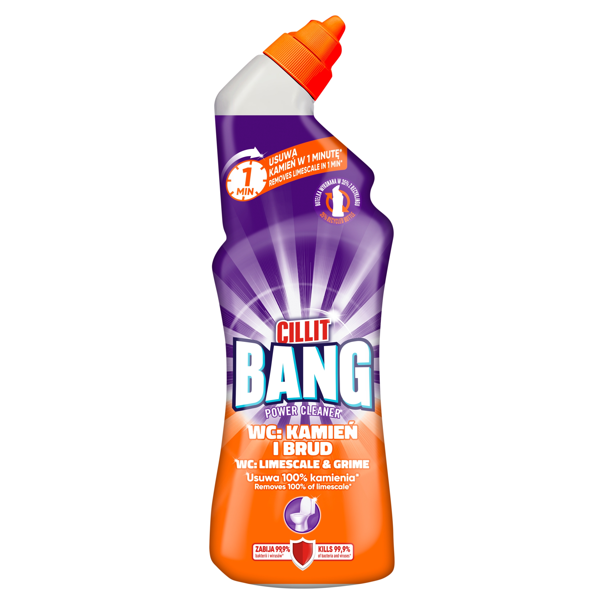 Cillit Bang żel do WC kamień i brud 750 ml - obrazek 2