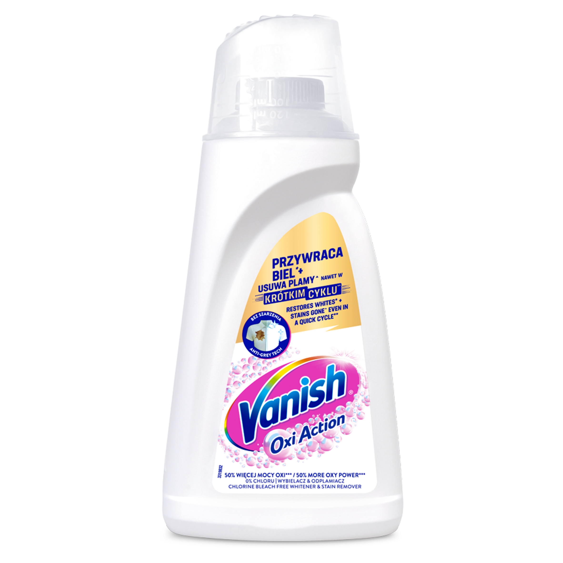 VANISH OXI ACTION odplamiacz w żelu do białego 1000 ml