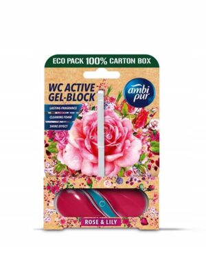 Ambi Pur 45g Rose Lily kostka WC