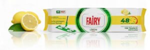 FAIRY WKŁADY DO MOPA NAWILŻANE ŚCIERKI JEDNORAZOWE ZAPACH CYTRYNA 1X50 4XL