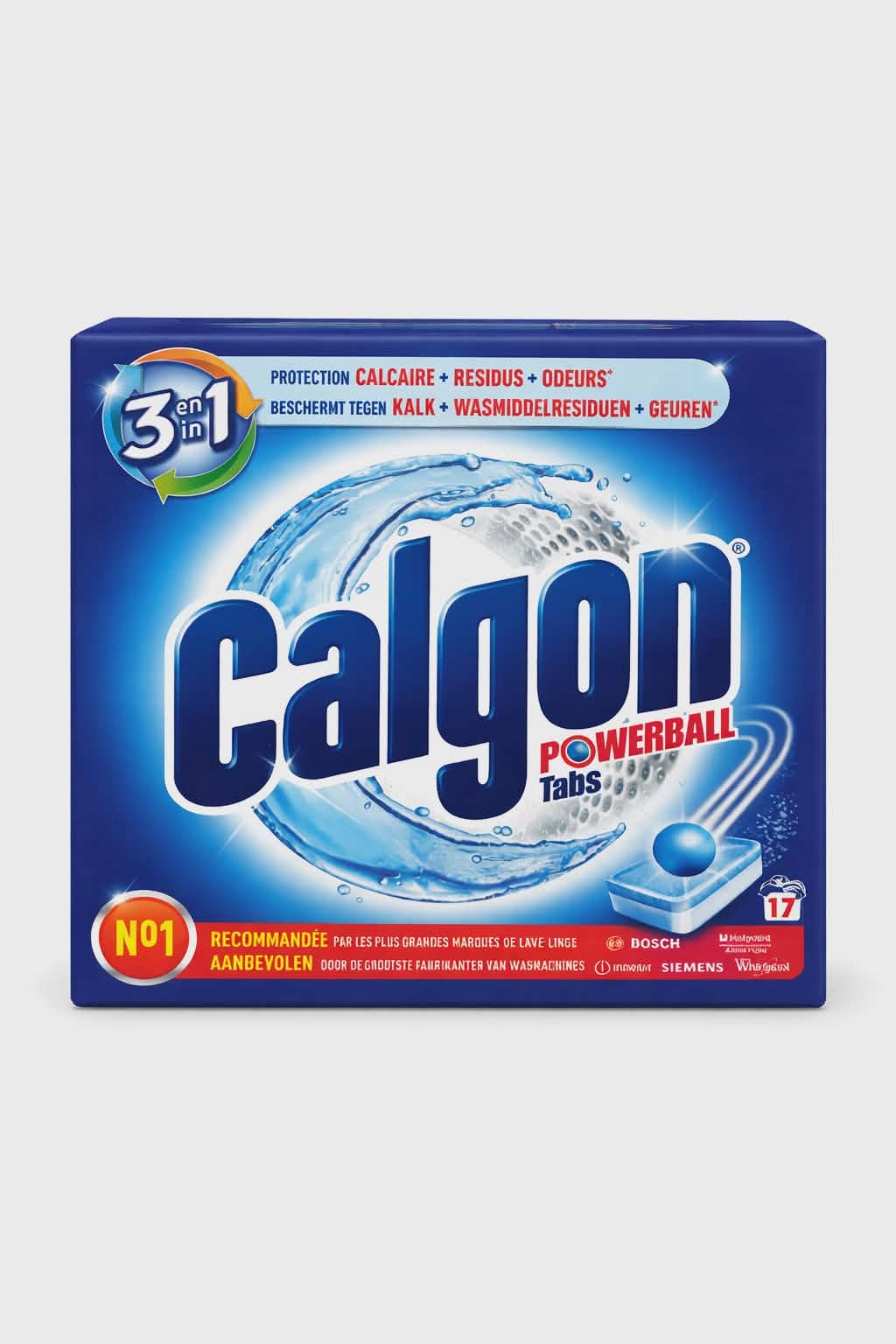 Calgon 17szt odkamieniacz do pralki
