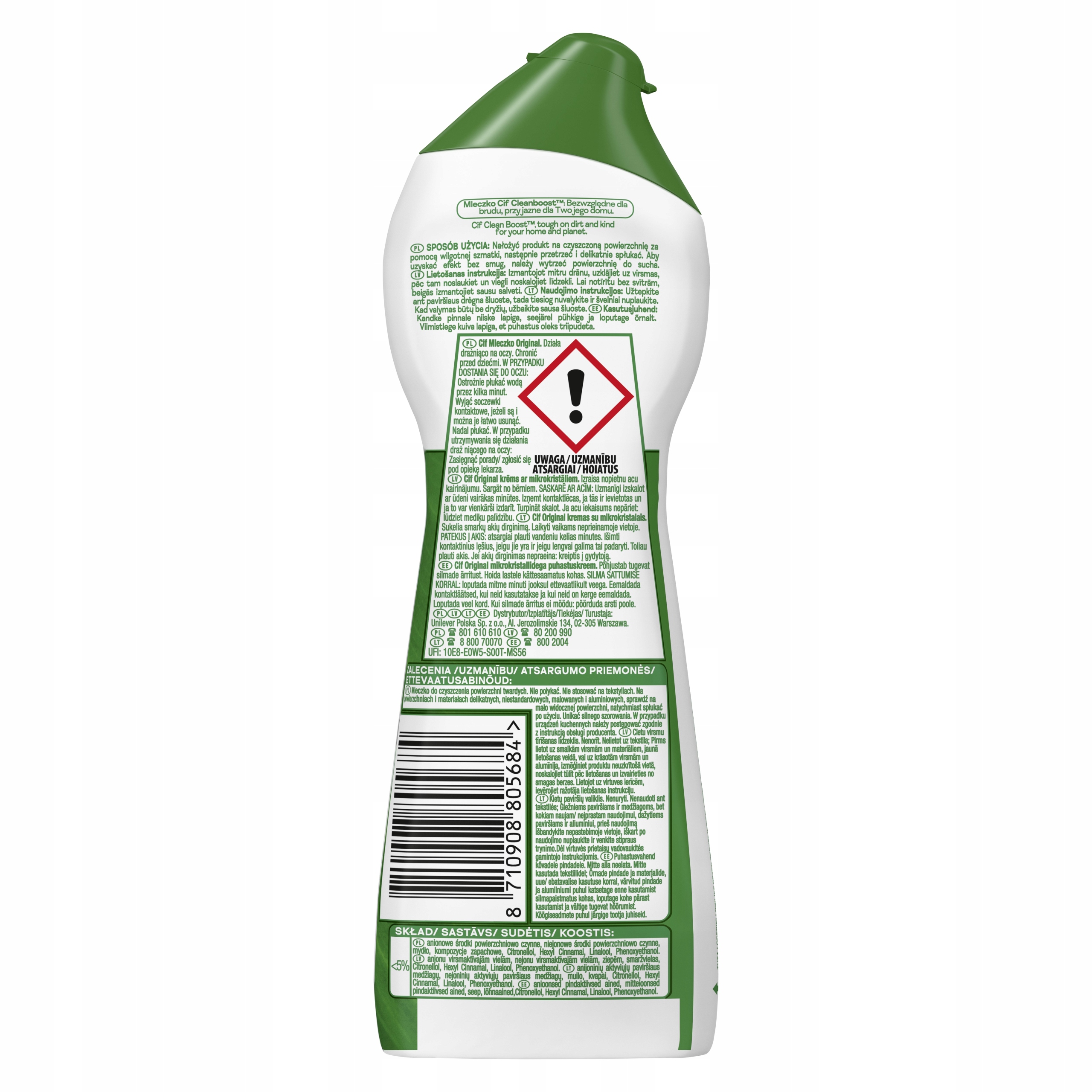 Mleczko do czyszczenia CIF Cream Original 780 ml - obrazek 6