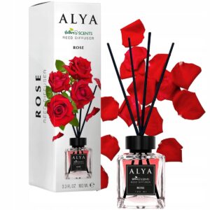 Alya Pachnące Patyczki Zapachowe Dekoracyjny Odświeżacz Powietrza Rose 100ml
