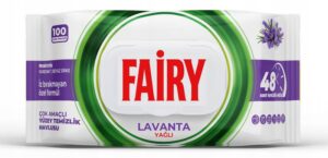 Chusteczki nawilżane Fairy w opakowaniu 100 szt. Lawenda