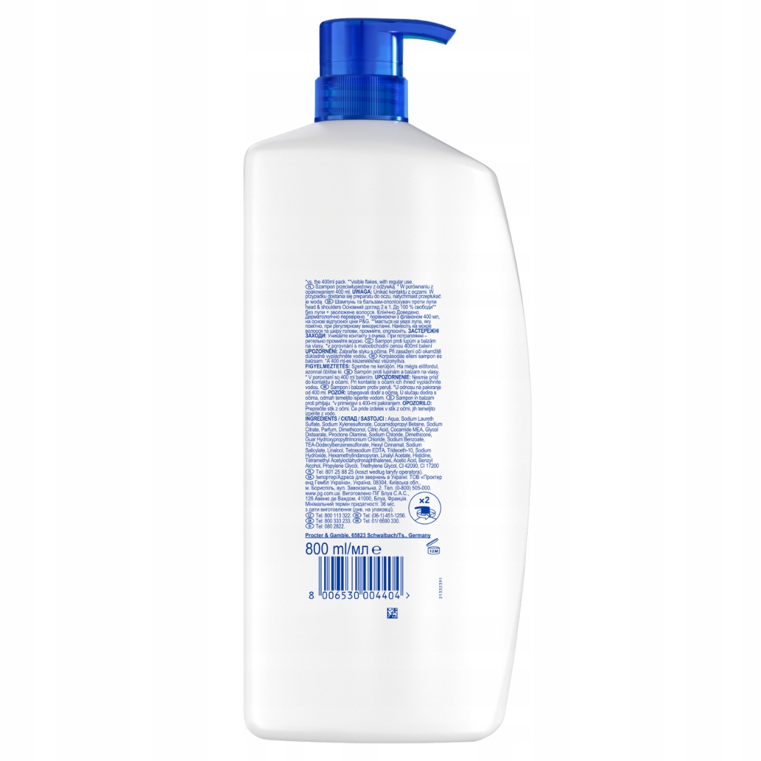 Head & Shoulders Classic Clean Szampon Przeciwłupieżowy z Odżywką 2w1 - obrazek 2