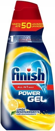 Finish All-in-1 Power Max żel do zmywarki Lemon 1l - obrazek 6
