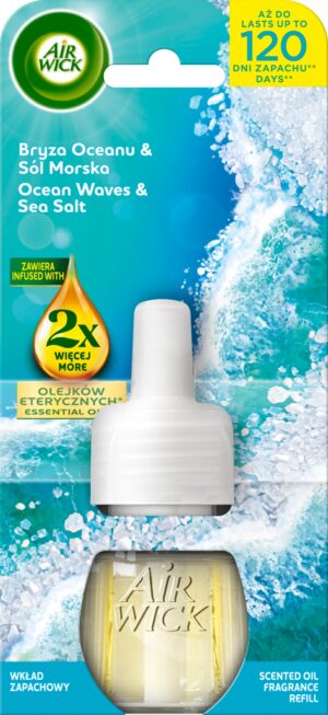 Air Wick wkład do elektrycznego urządzenia Bryza oceanu i sól morska 19 ml