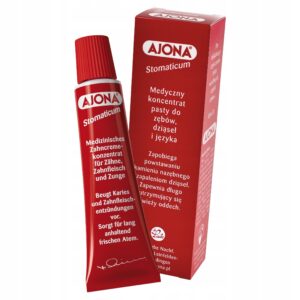 Ajona medyczny koncentrat pasty do zębów, dziąseł, krwawiące dziąsła, 25 ml