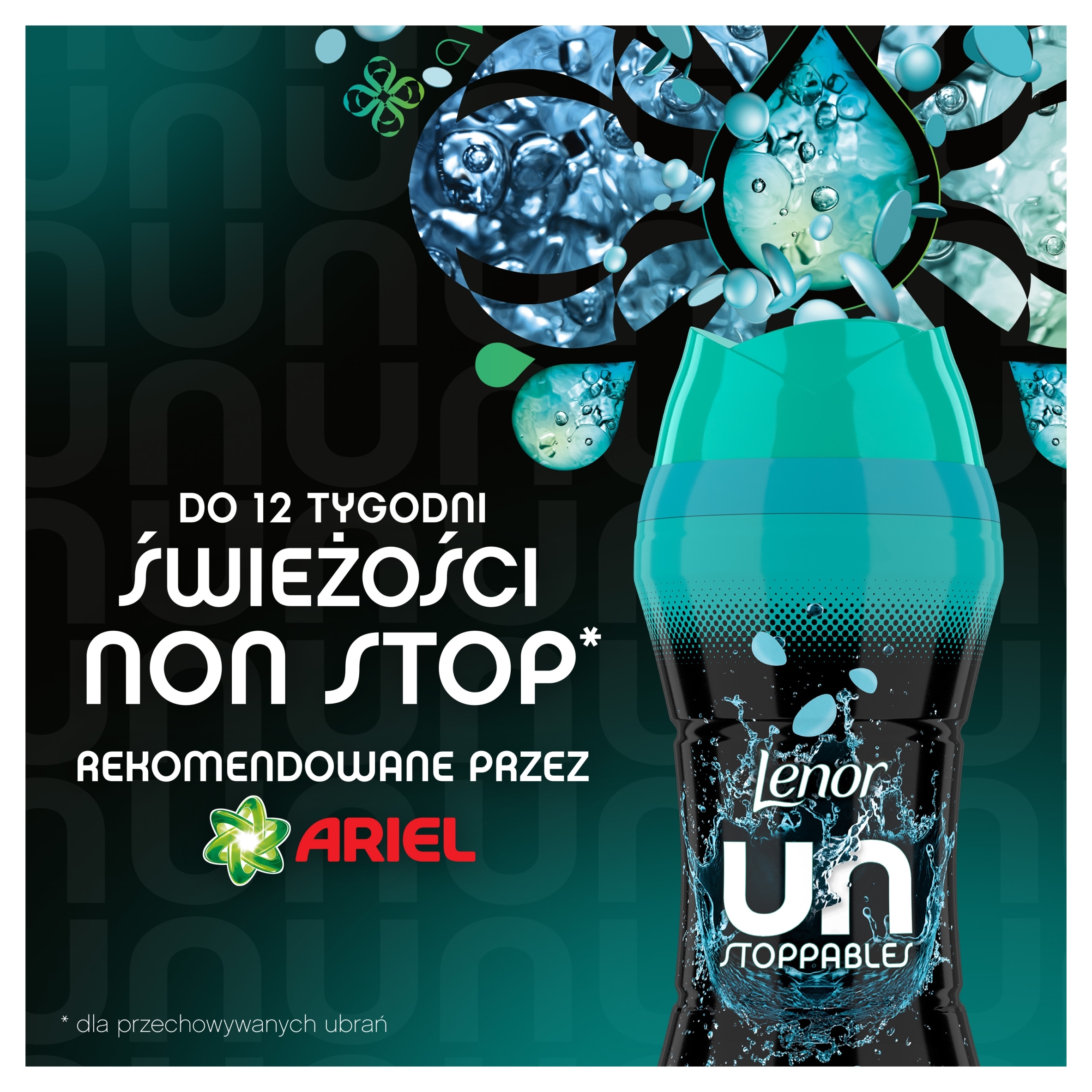 Lenor Unstoppables Fresh Perełki zapachowe do prania 270g - obrazek 3