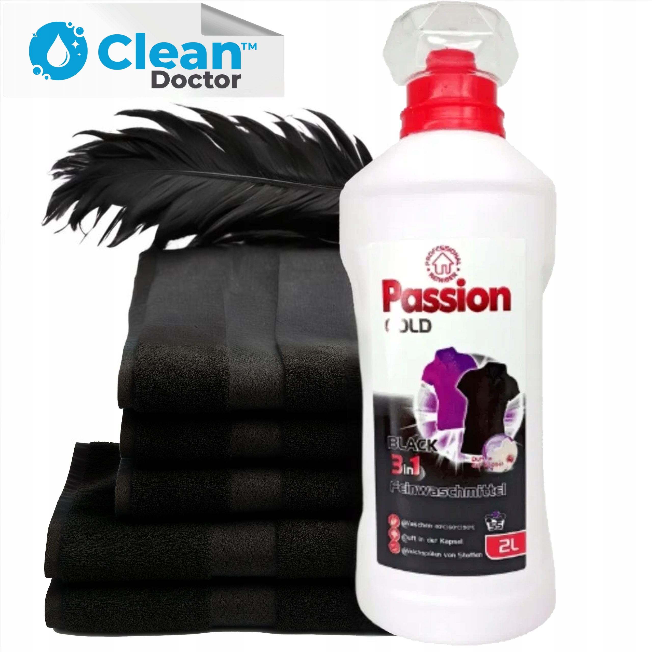 PASSION GOLD BLACK 2L Żel do prania CZARNEGO - obrazek 5