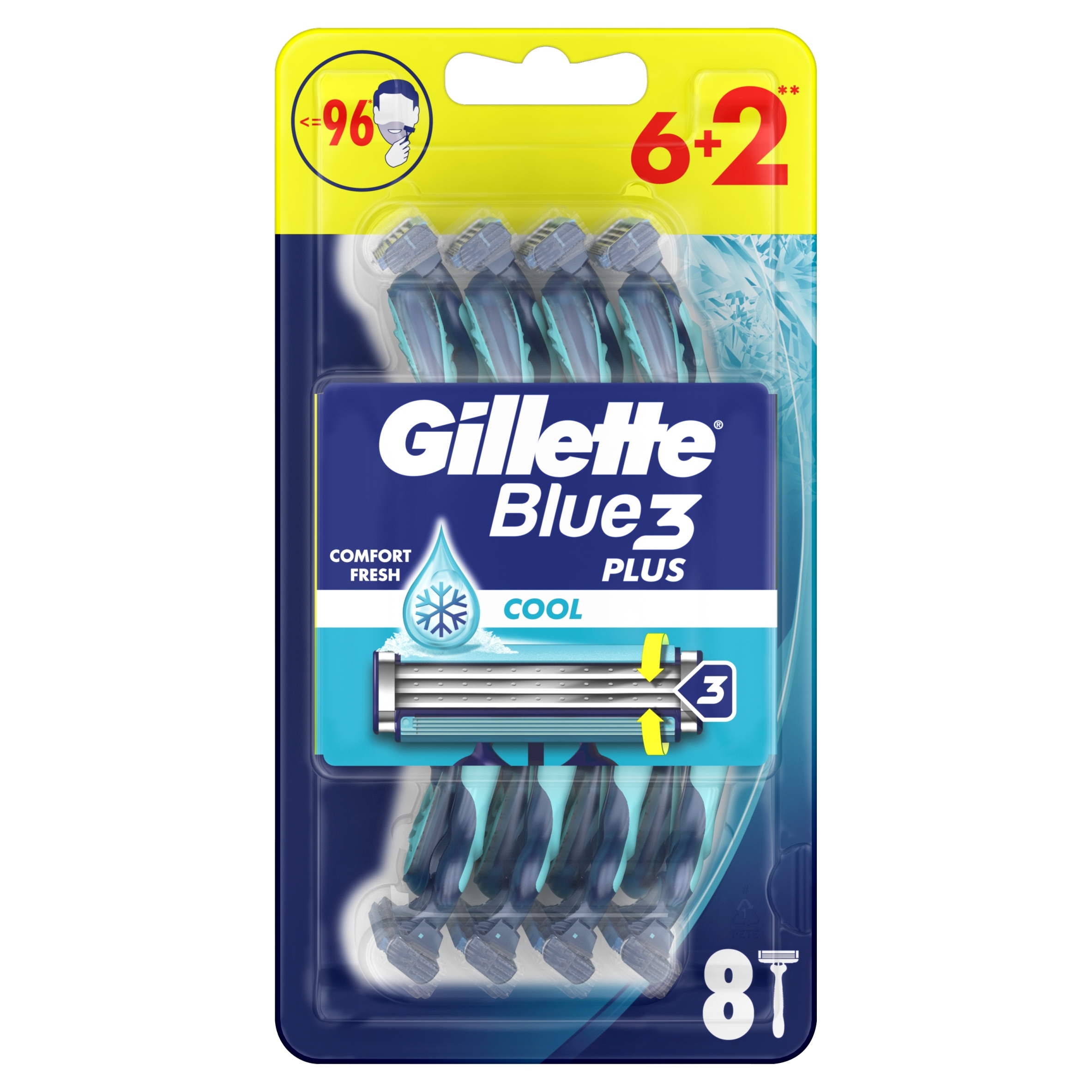 Maszynka jednorazowa do golenia Gillette Blue 3 Cool Comfort 8 szt.