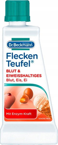 Odplamiacz w płynie precyzyjny Dr. Beckmann 50ml Krew jajka lody śmietana