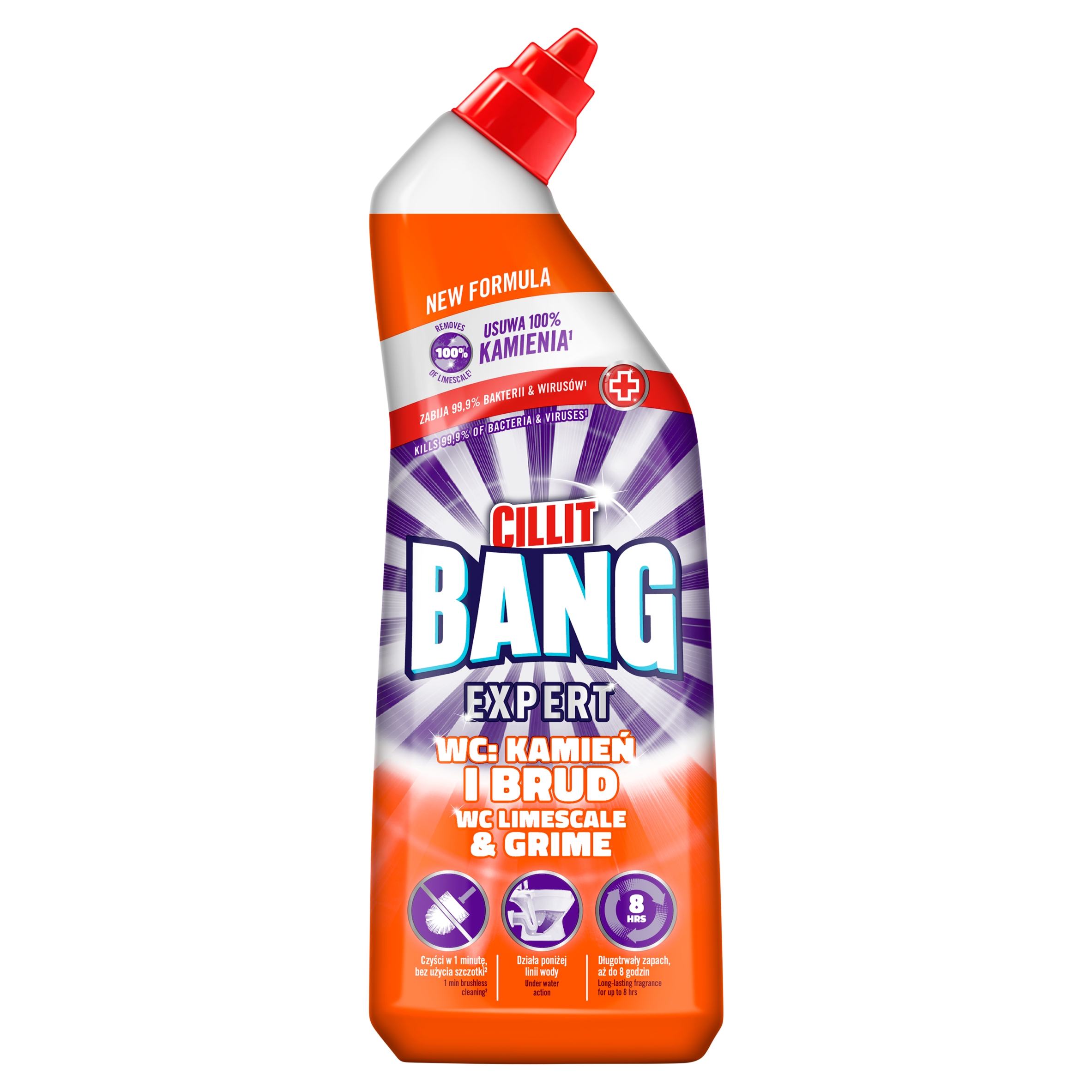 Cillit Bang żel do WC kamień i brud 750 ml - obrazek 9