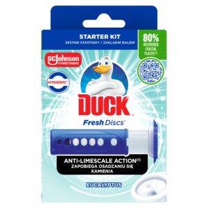 Duck Fresh Discs urządzenie + żelowy krążek do WC Eucaliptus 36 ml