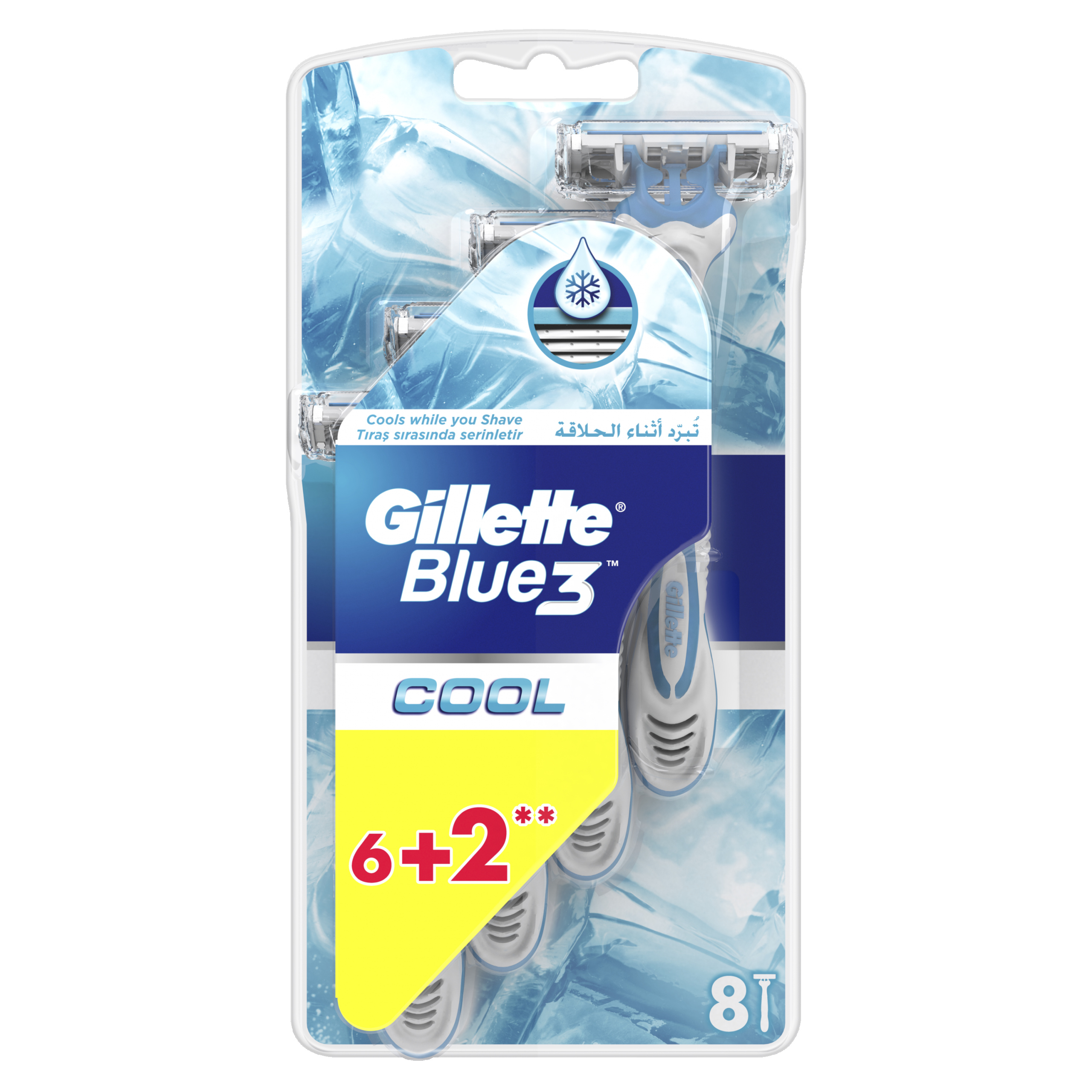 Maszynka jednorazowa do golenia Gillette Blue 3 Cool Comfort 8 szt. - obrazek 3