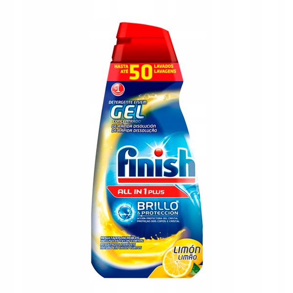 Finish All-in-1 Power Max żel do zmywarki Lemon 1l - obrazek 4
