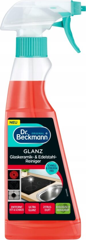 DR BECKMANN Płyn do płyt indukcyjnych ceramicznych stali nierdzewnej 250 ml