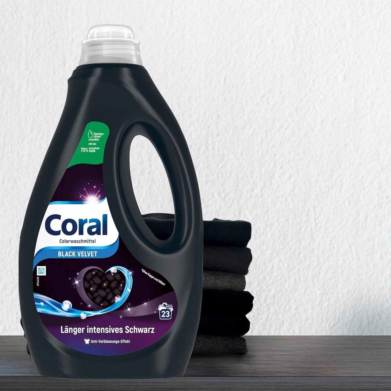 Żel do prania czarnego Coral 1,15 l 23 prania z Niemiec DE - obrazek 2