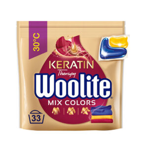 Woolite Mix Colors z keratyną kapsułki do kolorowych tkanin 33 sztuki