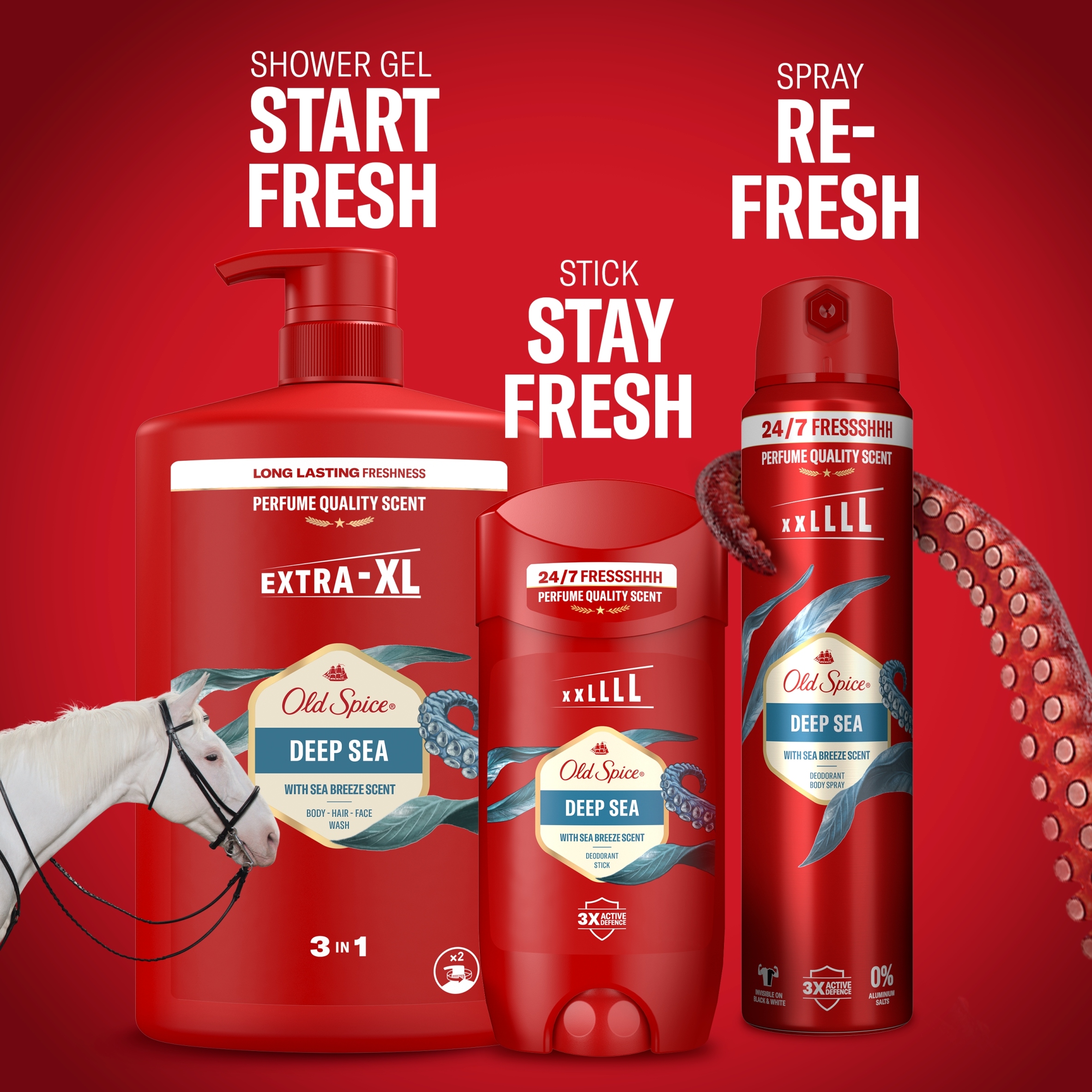 Old Spice Deep Sea Żel pod prysznic i szampon 1000 ml - obrazek 9