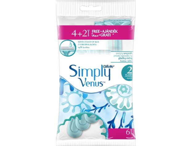 Maszynka jednorazowa do golenia Gillette Simply Venus 2 6 szt.