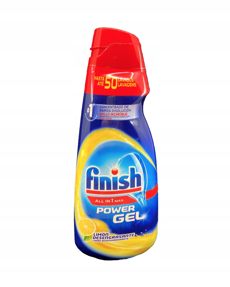 Finish All-in-1 Power Max żel do zmywarki Lemon 1l - obrazek 5