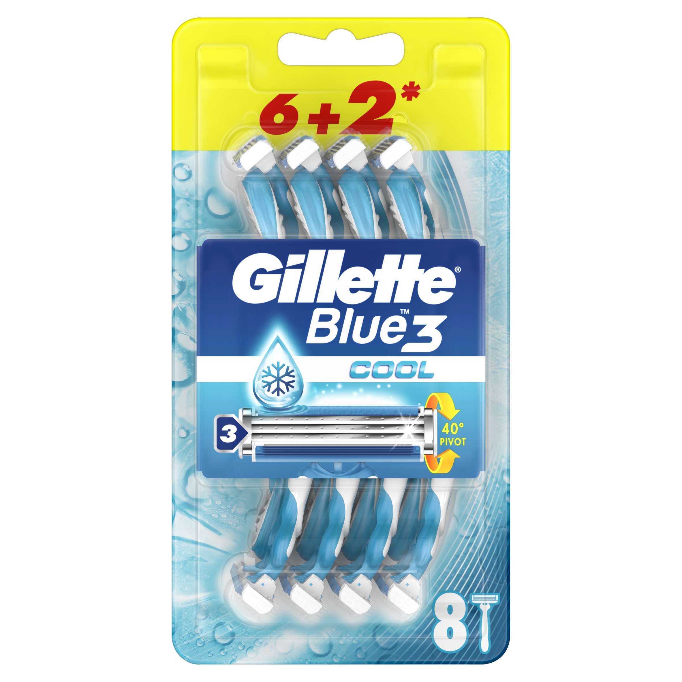 Maszynka jednorazowa do golenia Gillette Blue 3 Cool Comfort 8 szt. - obrazek 2