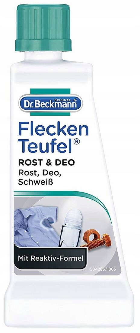 Odplamiacz precyzyjny w płynie Dr. Beckmann 50ml Rdza i Dezodorant pot
