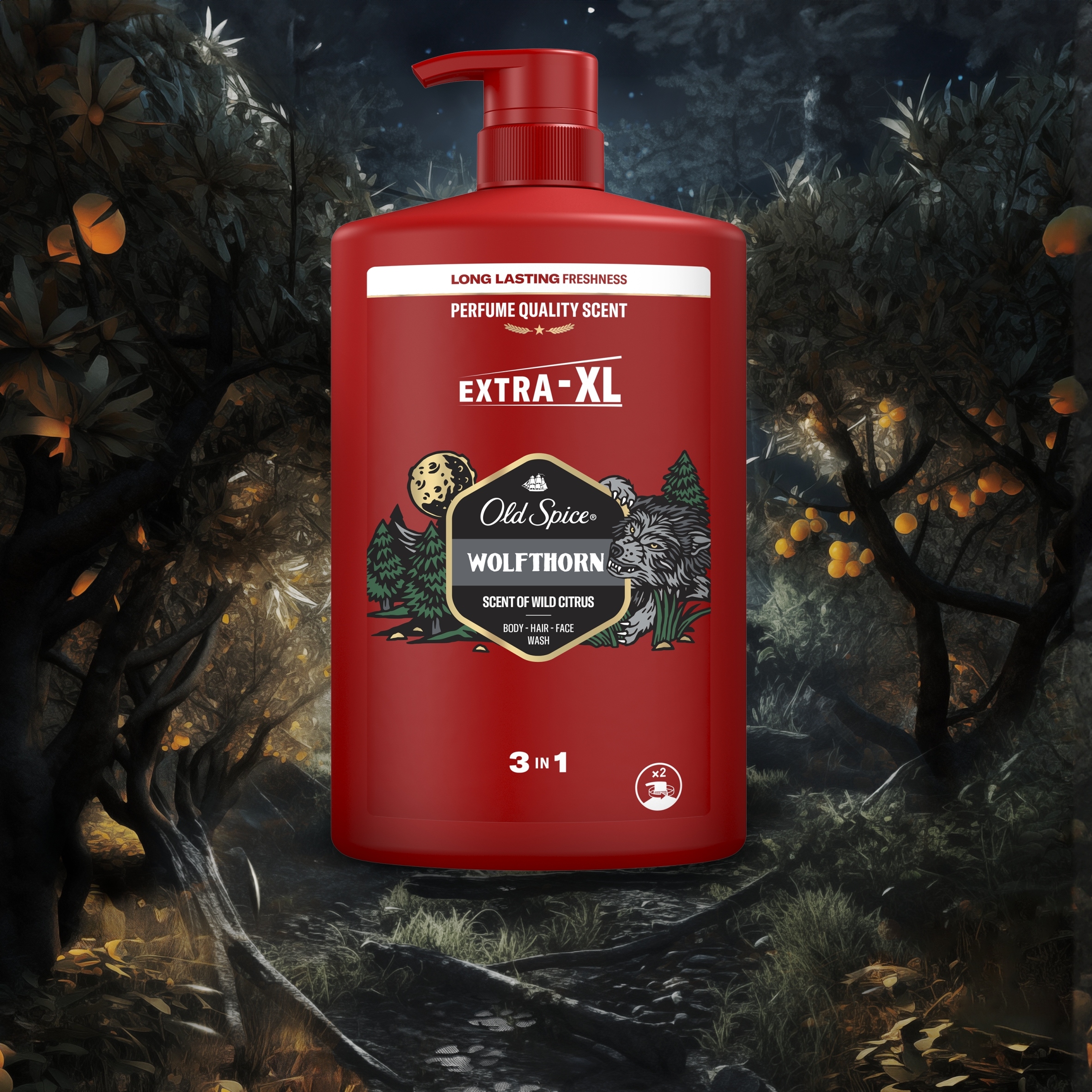 Old Spice Żel pod prysznic pompka 3w1 Wolfthorn 1L