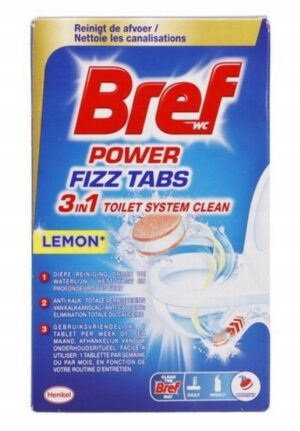 Bref WC POWER TABS LEMON 3in1 8szt. x 22,5G= 180G