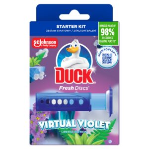 Duck Fresh Discs Żelowy Krążek do Toalety Virtual Violet 36 ml 6 dysków