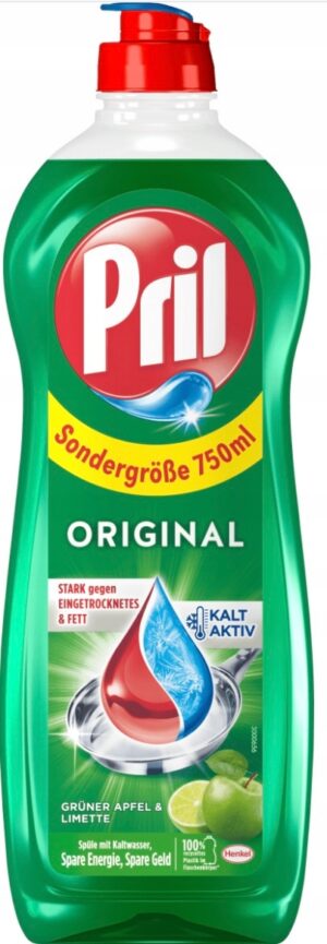 PRIL SPÜLMITTEL 750 ML GRÜNER APFEL & LIMETTE DE - PŁYN DO NACZYŃ