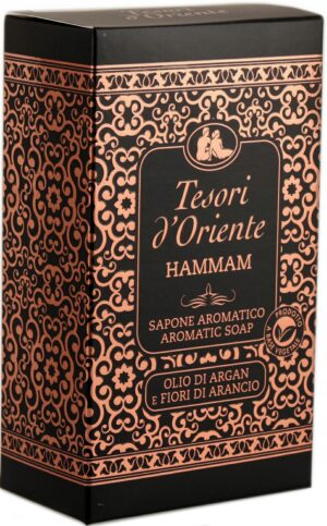 Tesori d'Oriente Hammam Argan Mydło w Kostce Kwiatowe 125 g IT