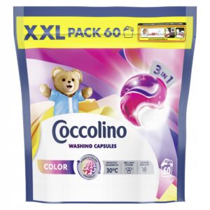 Coccolino 3 w 1 Color kapsułki do prania tkanin kolorowych 60 prań