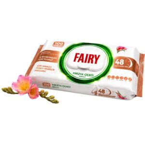 FAIRY Chusteczki Czyszczące 100 szt. FREZJA Bez Smug Ocet Uniwersalne XXL