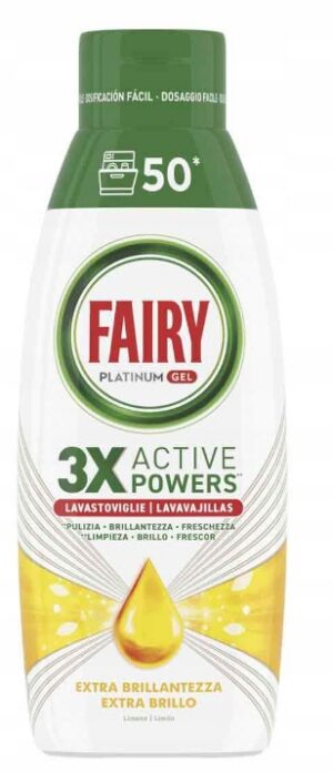 Fairy Platinum Żel do zmywarki Lemon 900 ml