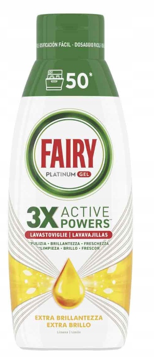 Fairy Platinum Żel do zmywarki Lemon 900 ml