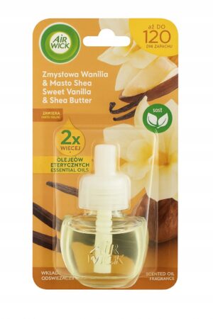 Air Wick wkład elektryczny 19 ml. ZMYSŁOWA WANILIA & MASŁO SHEA