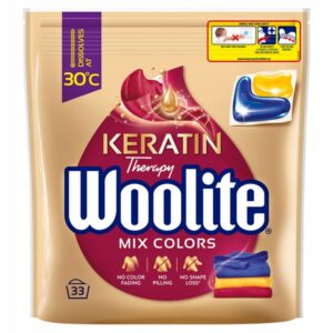 Woolite Mix Colors z keratyną kapsułki do kolorowych tkanin 33 sztuki