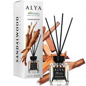Odświeżacz powietrza patyczki zapachowe Alya 100ml Sandalwood