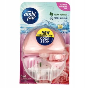 Ambi Pur zawieszka do WC dzika róża i grejpfrut koszyk i wkład 55 ml