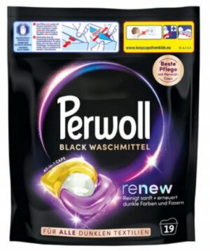 Perwoll BLACK RENEW ALL IN 1 CAPS kapsułki do prania czarnego 19 szt NIEMCY