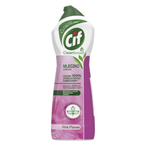 Mleczko do czyszczenia Cif Pink Flower 750 ml bez smug
