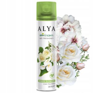 Alya Zapachy Natury Odświeżacz Powietrza Spray Pokój WC White Flowers 300ml