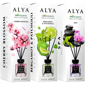 Alya Patyczki Zapachowe 3x100 ml Cherry Blossom Bergamot Patchouli Spa