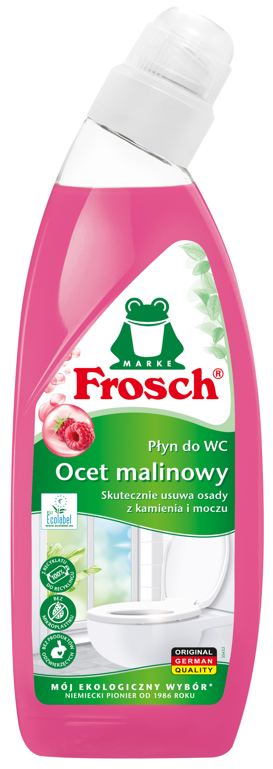Frosch ekologiczny płyn do czyszczenia WC usuwający kamień malinowy 750ml