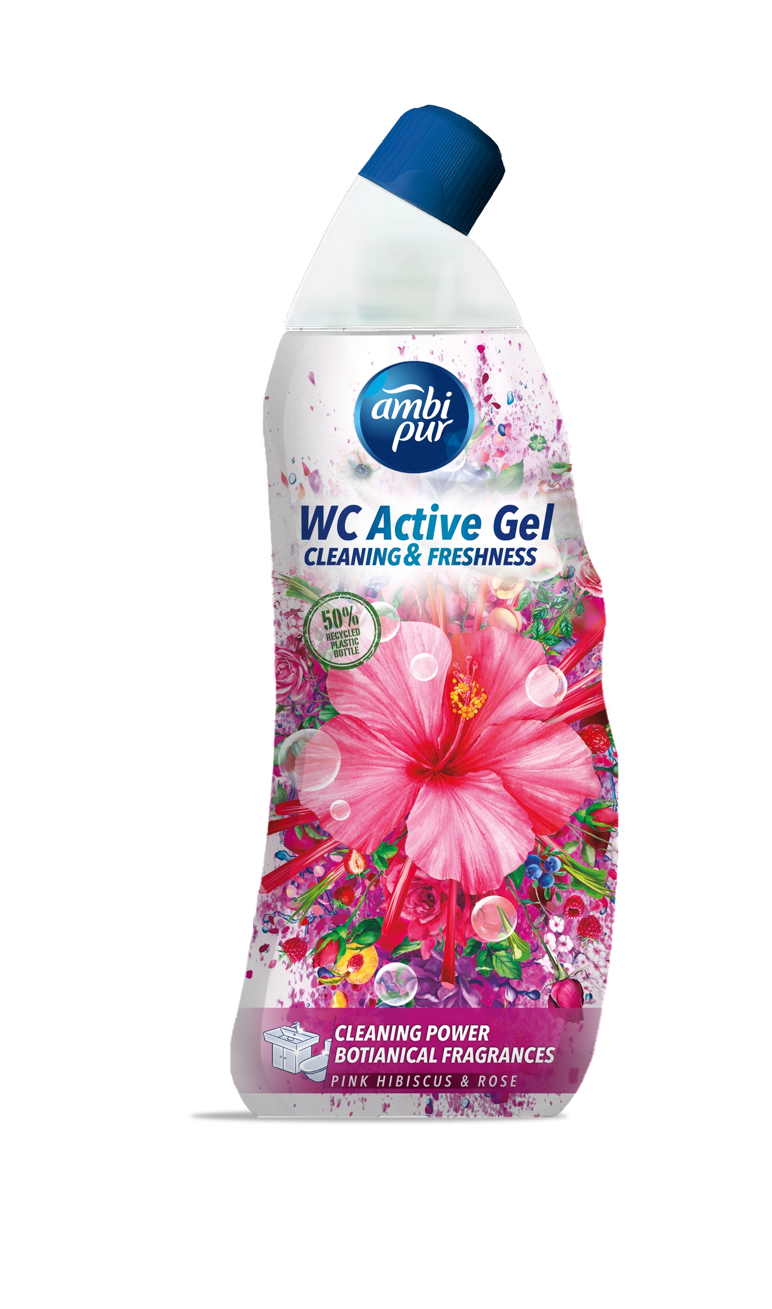 Środek do toalet Ambi Pur żel hibiskus i róża 750 ml